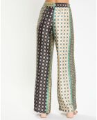 Pantalon Coleen patch multicolore