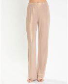 Pantalon Glam marron/doré