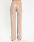 Pantalon Glam marron/doré