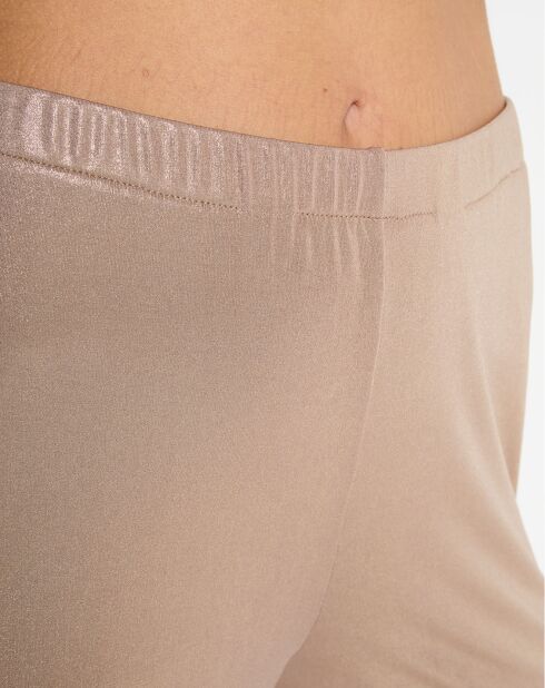 Pantalon Glam marron/doré
