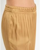 Pantalon satiné Ness doré