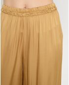 Pantalon satiné Ness doré