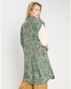 Kimono en Soie mélangée Sasha lazuli