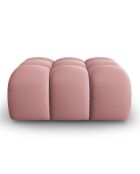 Pouf en Velours Halley rose - 90x87x40 cm