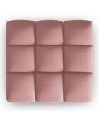 Pouf en Velours Halley rose - 90x87x40 cm