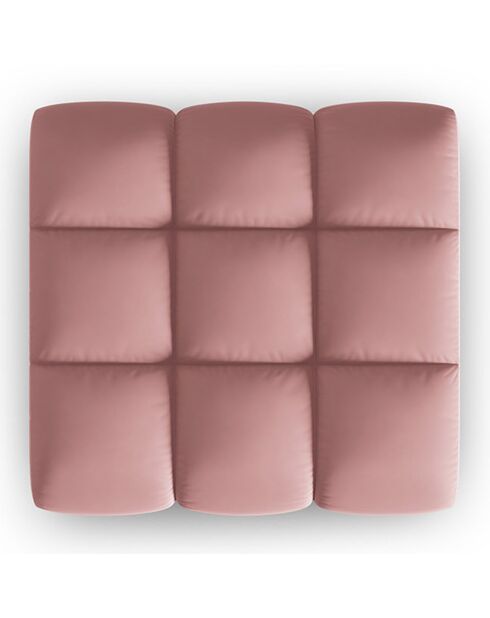 Pouf en Velours Halley rose - 90x87x40 cm