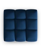 Pouf en Velours Halley bleu roi - 90x87x40 cm