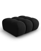 Pouf en Velours Halley noir - 90x87x40 cm