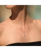 Pendentif Eleni Diamants 0.75 ct or blanc