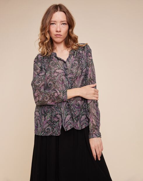 Chemise Chris imprimée multicolore/bleu