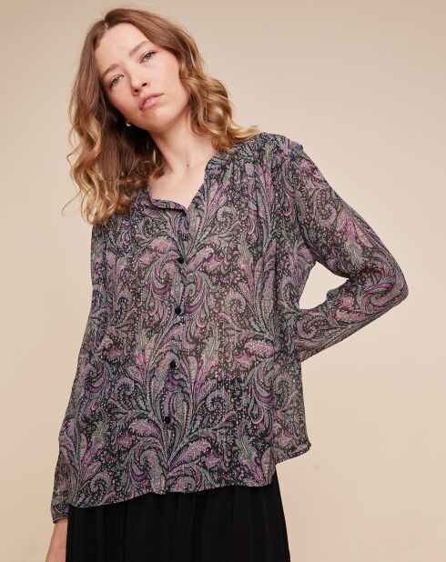 Chemise Chris imprimée multicolore/bleu