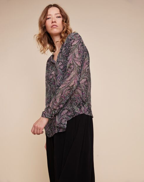 Chemise Chris imprimée multicolore/bleu