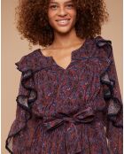 Robe Dory multicolore/violet