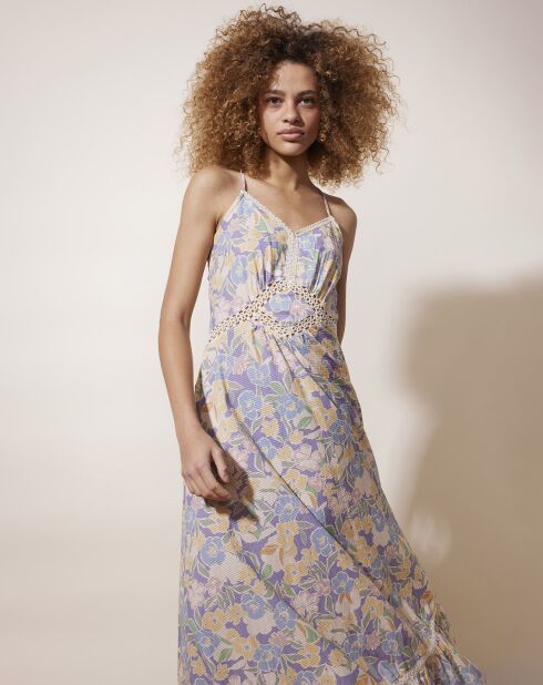 Robe Félix imprimée bleue