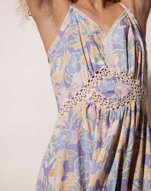 Abito Félix blu con stampa