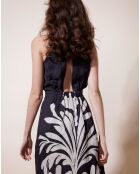 Robe en Lin mélangé Lumière  marine