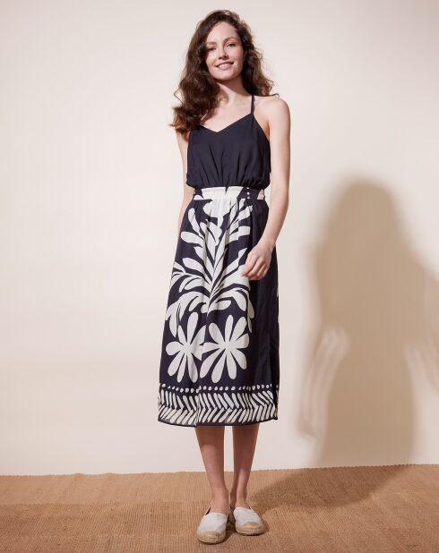Robe en Lin mélangé Lumière  marine