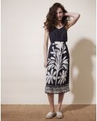 Robe en Lin mélangé Lumière  marine