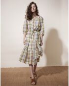 Robe Luz à carreaux beige