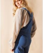 Salopette en Lyocell & Lin Nooks bleue