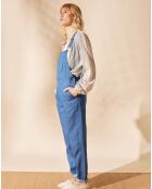 Salopette en Lyocell & Lin Nooks bleue