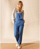 Salopette en Lyocell & Lin Nooks bleue