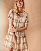 Robe Olivia Beige/Bleu
