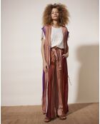 Gilet sans manches Pupille rayé multicolore