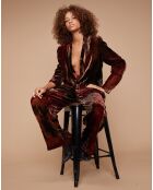Pantalon en Velours Sofibiche tie & dye rouge