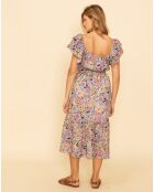 Robe Vouba imprimée bleue