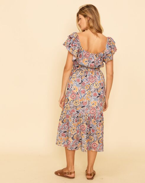 Robe Vouba imprimée bleue