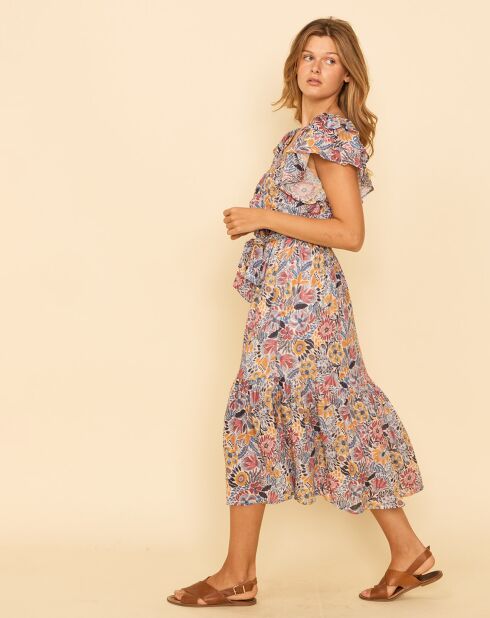 Robe Vouba imprimée bleue