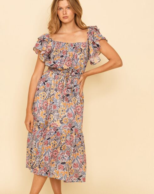 Robe Vouba imprimée bleue