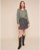 Pull loose en Laine & Mohair mélangés Yeepi amande