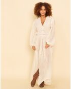 Robe en Lin & Coton Ykonic écrue