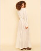 Robe en Lin & Coton Ykonic écrue