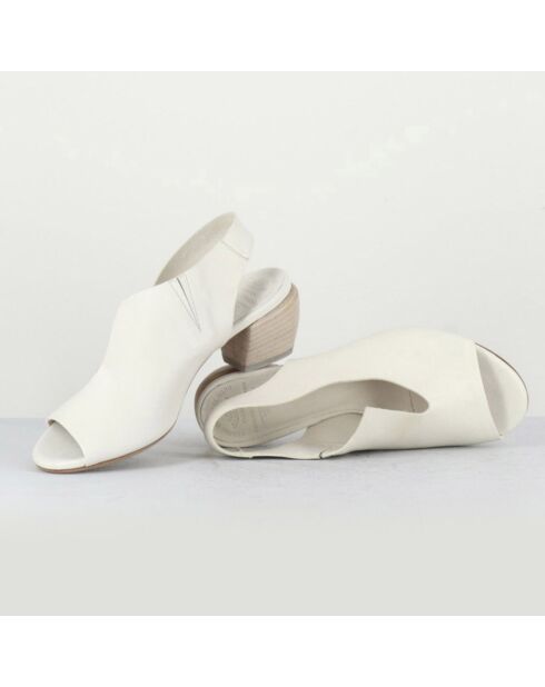 Sandales en Cuir Helyette blanches