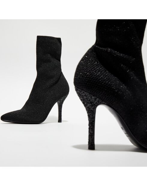 Bottines Kim noires - Talon 10 cm