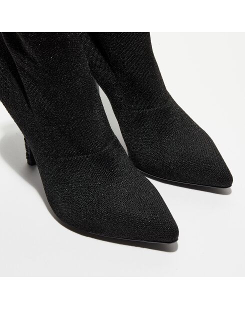 Bottines Kim noires - Talon 10 cm