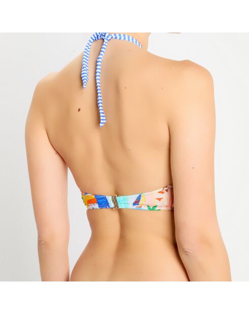 Haut de maillot de bain California multicolore