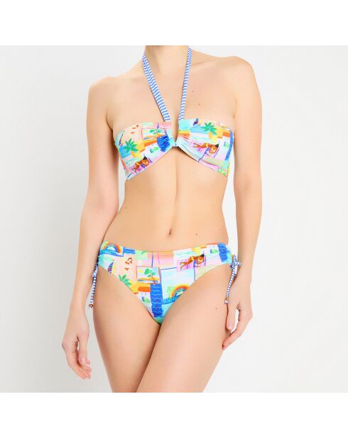 Bas de maillot de bain California multicolore
