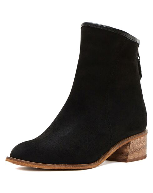Boots Aria noires - Talon 4 cm