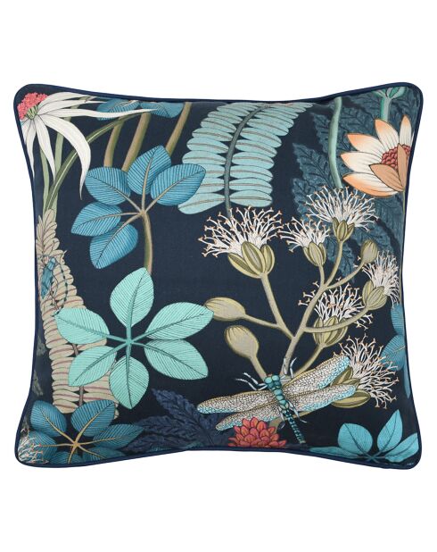 Coussin Libelula Aquitaine marine - 45x45 cm