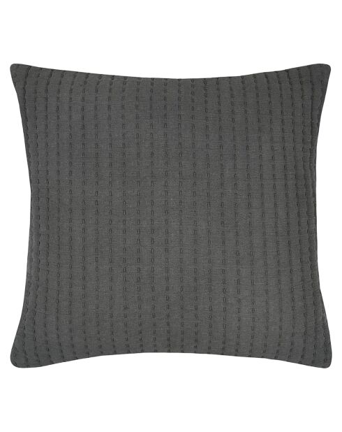 Coussin Tina anthracite - 45x45 cm