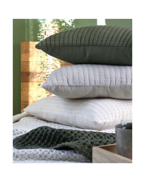 Coussin Tina anthracite - 45x45 cm