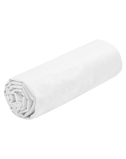Drap housse Eden bonnet 30 cm blanc