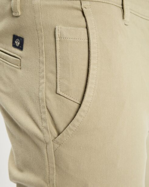 Pantalon chino Skinny Smart 360 Flex Alpha kaki clair