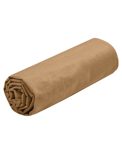 Drap housse Eden bonnet 30 cm curry