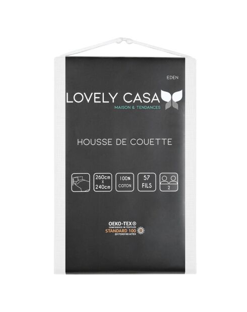 Housse de couette Eden blanche