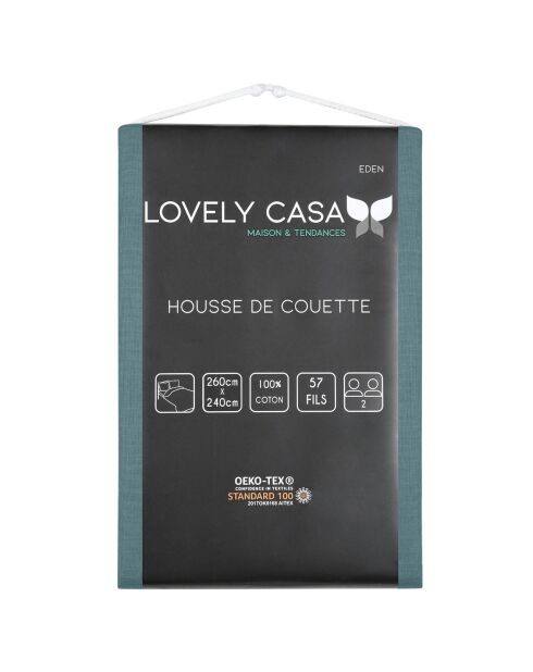 Housse de couette Eden eucalyptus